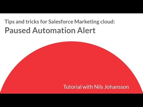 Salesforce Marketing Cloud Paused Automation Alert – SSJS, SQL & AMPscript Tutorial
