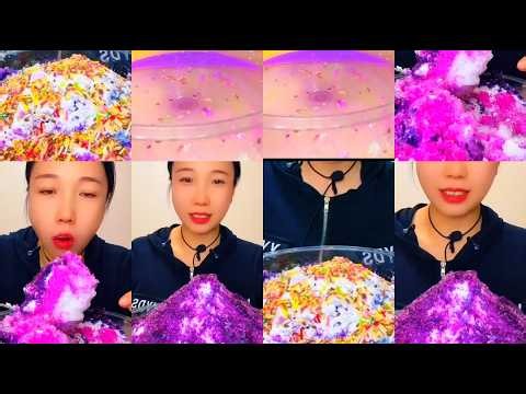 QIAN'S FULL FINISHED NEW ICE EATING FINISHING||MOUNTAIN ICE FINISHING||COLOURFUL ICE🧊💜🩷🤍