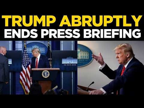 Breaking News LIVE | Secret Service Escorts Donald Trump Out of Press Conference | World News LIVE