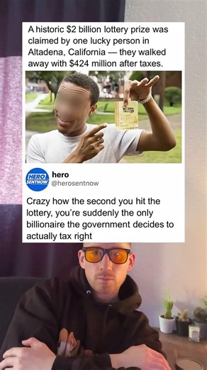 Winning the lottery is basically a scam