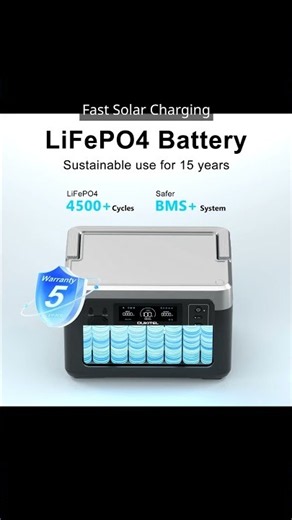 1800W Portable Power Station & Solar Generator (3600W Peak) | 1024Wh LiFePO4 Battery & Fast Charging