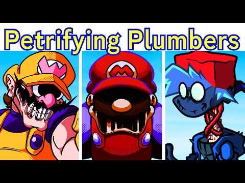 FNF Petrifying Plumbers Floor 1 + Cutscenes + Explained (The Power Star Archives, BF.hx, GAME Rom..)