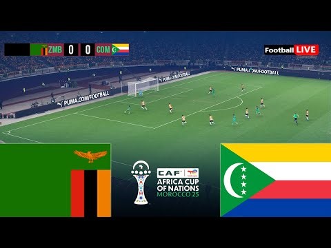 ZAMBIA vs COMOROS - Africa Cup of Nations 2025 AFCON | Match today | Simulation PES