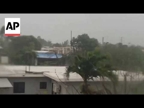 Super Typhoon Sinlaku pounds remote US islands in the Pacific Ocean
