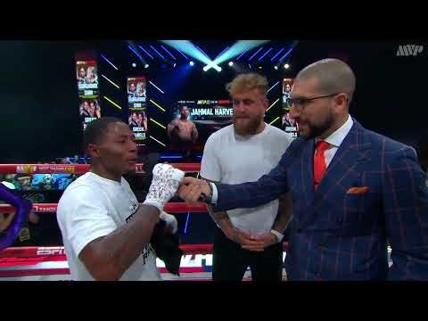 JAHMAL HARVEY & JAKE PAUL POST-FIGHT INTERVIEW | MVPW 02