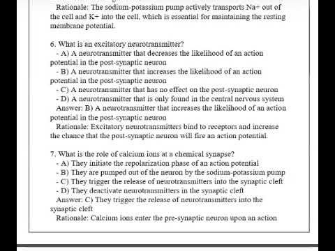 BIOD 322 Module 2 NEUROSCIENCE Neural Function and Transmission Latest Review Exam Q & A 2026