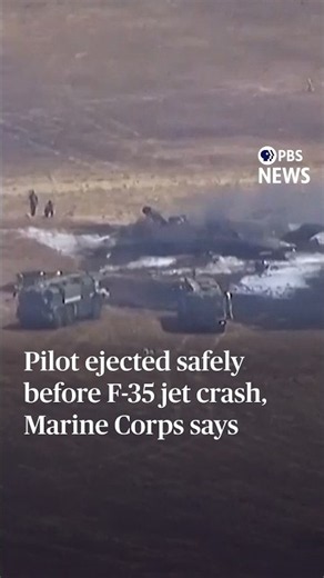 Pilot ejected safely before F-35 jet crash, Marine Corps says