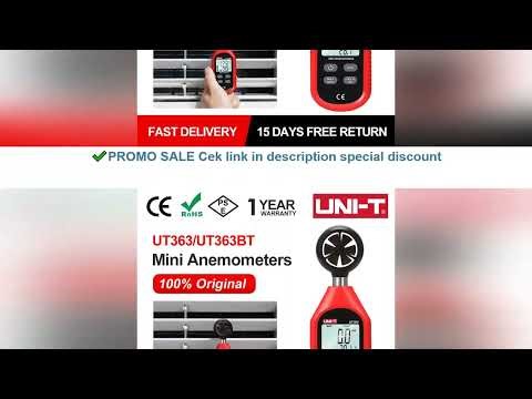 UNI-T UT363 UT363BT Wind Speed Tester Digital Mini Anemometer Sensor LCD Backlight 0-30m/S Temperatu