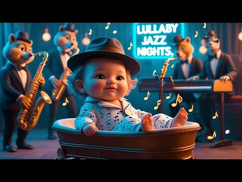 Relaxing Baby Jazz Lullaby 🎷 Soothing Sleep Music for Babies & Newborns | Soft Jazz Nighttime Melody