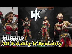 Mileena All Fatality & Brutality Gameplay Showcase Mortal Kombat 1