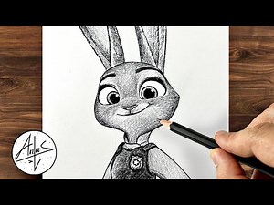 How To Draw Judy Hopps From Zootopia | Drawing Tutorial For Beginners step by step