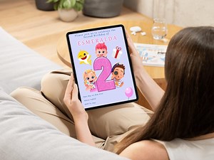 Bebefinn Inspired Birthday Invite | Personalised Kids Party Card | Custom Digital Party Invitation - Etsy