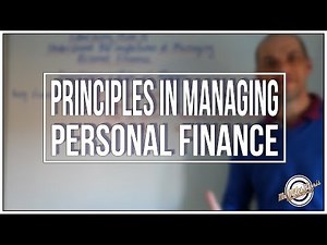Common Principles in Planning Personal Finance. LA. A