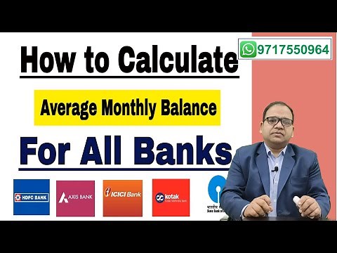 How to calculate Average Monthly Balance MAB of Current Account