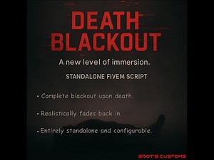 Fivem FREE Script Showcase: Death Blackout (Standalone)