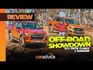 2021 Isuzu D-Max X-Terrain v Ford Ranger Wildtrak Off-road Comparison | CarAdvice Drive