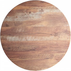 Lancaster Table & Seating Excalibur 36" Round Table Top with Textured Yukon Oak Finish