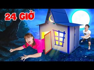 Ha Sam 24H Explores the Horror Cardboard House on Halloween