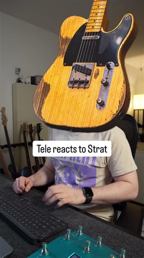 Tele reacts to Strat￼