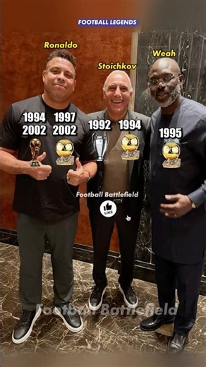 Football Legends ❤️ Ronaldo | Stoichkov | Weah #footballshorts #worldcup2026 #ronaldofenomeno