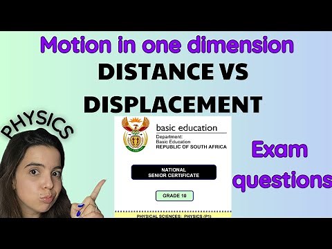 Displacement and distance EXAM questions: Motion in one dimension