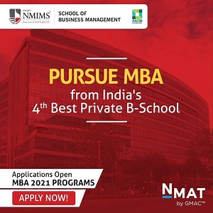 At NMIMS, we incorporate adaptive teaching and learning practices to create industry-ready professionals who can climb the ladder of success. Visit https://nmat.nmims.edu/?utm_source=facebook to Apply Now for MBA 2021 Programs | Narsee Monjee Institute of Management Studies (NMIMS)