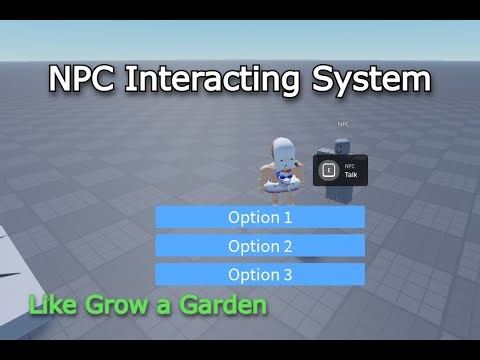 How to make a GUI open when talking to an NPC (like Grow a Garden) in Roblox studio