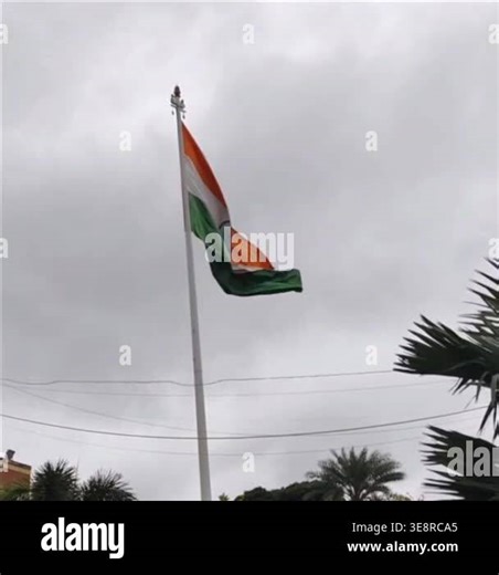 India flag flying high at Connaught Place with pride with plain white background, India flag fluttering, Indian Flag on Independence Day and Republic Day of India, tilt up shot, Har Ghar Tiranga Stock Video Footage - Alamy