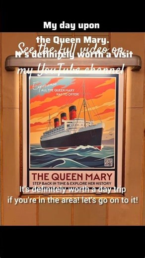The Queen Mary a famous ship that sits on the shores of Long Beach, California.