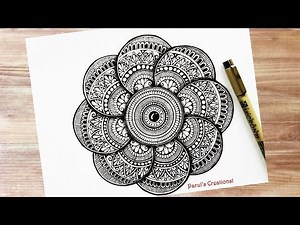 3D Mandala Art || How to draw mandala art for beginners || 3D Eight petals mandala art || Tutorial