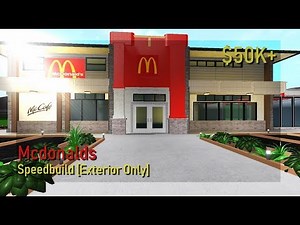 BLOXBURG | Mcdonalds | Speedbuild (exterior only)