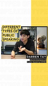 🗣🎤Types of Delivery for Different Speeches and Public Speaking In this video, I'll share with you the different types of speeches and public speaking. Whether you're giving a persuasive presentation, an informative talk, or a motivational speech, understanding the right delivery style is crucial for capturing your audience's attention and leaving a lasting impact. | Darren Tay
