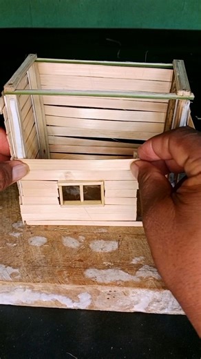 Real Village Bamboo mini House/Village Life #minihouse #villagelife