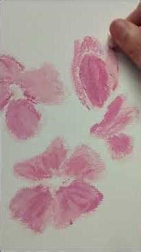 Pastellzauber in 15 Sekunden – Blüten erwachen! #easydrawing #shorts #cherry #sakura