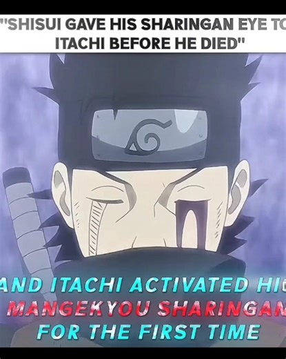 Itachi activate his mangekyo sharingan for the first time 🤫🥶