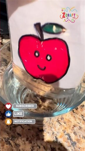 🌈 "Magical Color-Disappearing Paper Trick! DIY Water-Activated Art" 🎨💧✨ #diy #zcrafttube