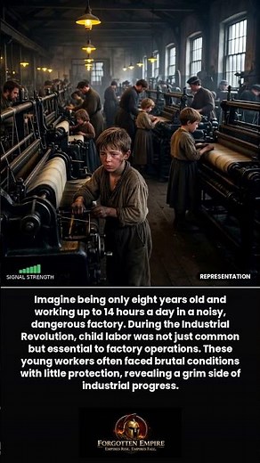 When Children Worked 14-Hour Factory Shifts During the Industrial Revolution