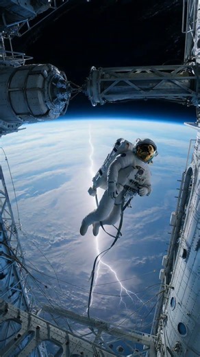 Astronaut Faces the Unknown