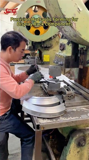 Precision Hydraulic Forming for Display Rack Components #sintopfixtures #customizeddesign #factory