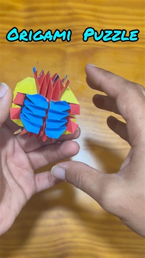 Origami Puzzle #origami #dobradura #diy #fun #puzzle