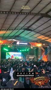 This is Bandung Deathfest 🤘🔥🤘 Terimakasih semuanyanyah Rahayu 🙏 #sufismdm #bandungdeathfest #supermusicid | Sufism