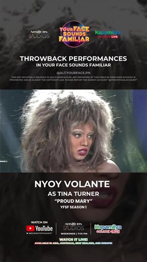 Balikan si Nyoy Volante bilang Tina Turner sa Proud Mary