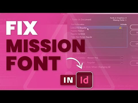 Fix Missing Fonts in InDesign Instantly! | Quick & Easy Tutorial - Lee Graphics