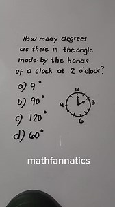 198K views · 1K reactions | Angle formed by the hands of a clock. I'll post my answer in the comments section. #practice #learning #CSE #exampreparation #numbers #clock #fbreels | Math Fannatics | Facebook