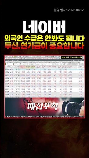 NAVER: Investment Trusts and Pension Funds Are Most Important