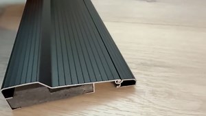 KC Hardware Black Aluminum Threshold, Threshold Extension, Heavy-Duty Short Width, Residential & Commercial Use, Adapts Seamlessly to Door Height 5-5/8" W (Black Threshold, 32" L)