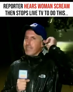 770K views · 22K reactions | Look at what this reporter does when he hears a woman screaming while reporting LIVE on Hurricane Helene! | Project Nightfall | Facebook
