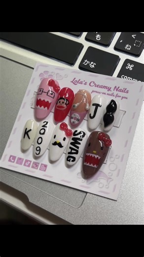 Custom Press-On Nail Art Designs from Myanmar