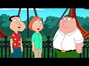 Family Guy - Peter is too fat for the rollercoaster