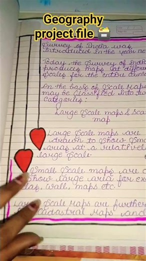 🌍Geography project file class 11 th #motivation 💯🔥📖📗
